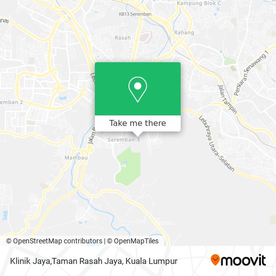 Klinik Jaya,Taman Rasah Jaya map