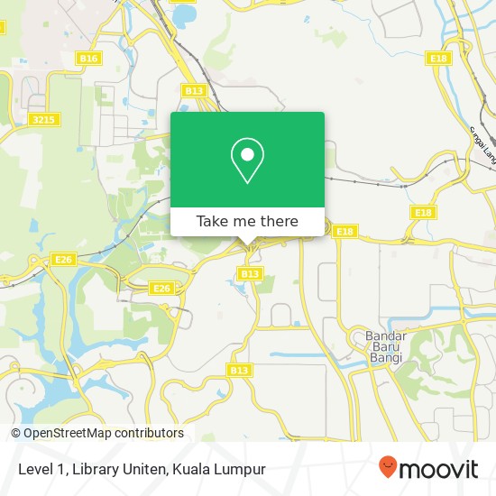 Level 1, Library Uniten map