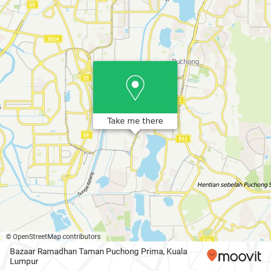 Bazaar Ramadhan Taman Puchong Prima map