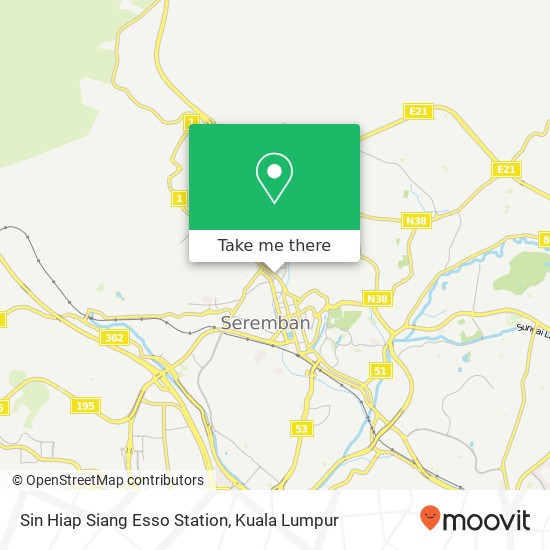 Sin Hiap Siang Esso Station map