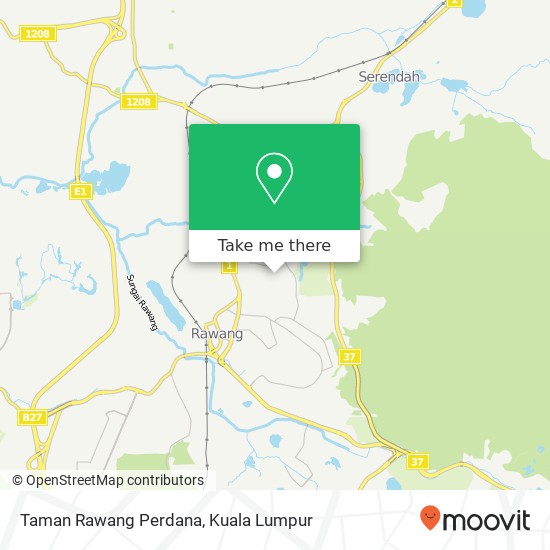 Peta Taman Rawang Perdana