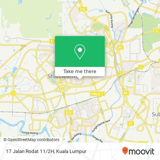 17 Jalan Rodat 11/2H map