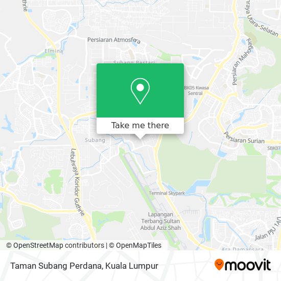 Taman Subang Perdana map
