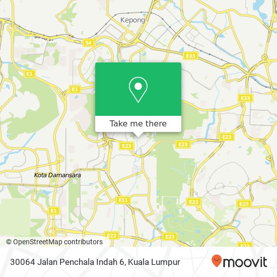 30064 Jalan Penchala Indah 6 map