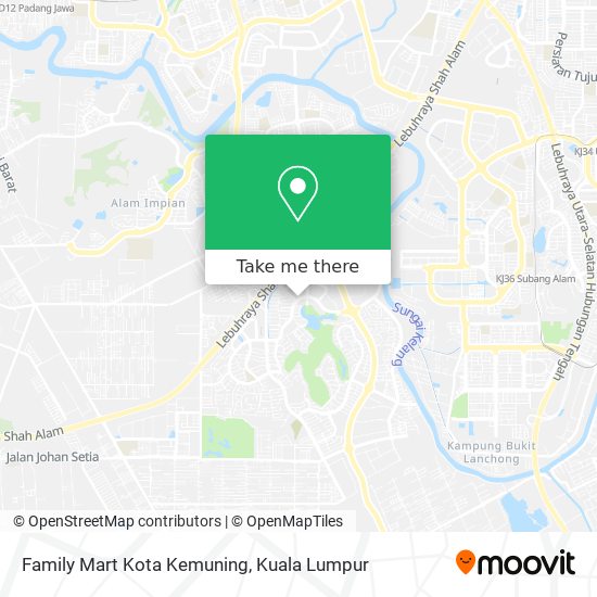 Family Mart Kota Kemuning map