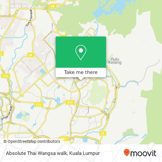 Absolute Thai Wangsa walk map