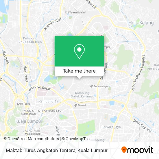 Maktab Turus Angkatan Tentera map