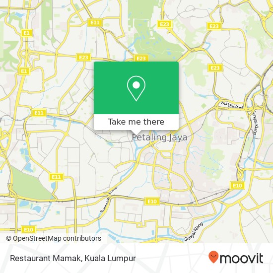 Restaurant Mamak map