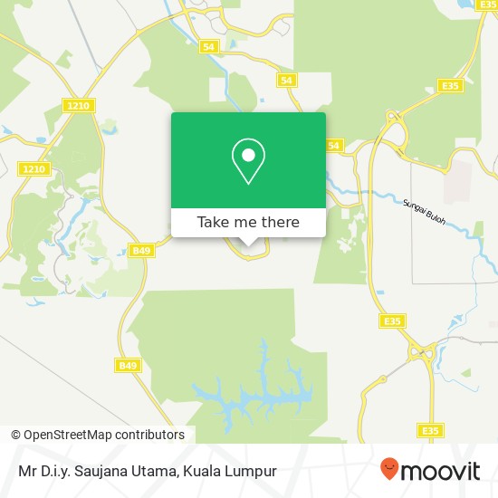 Mr D.i.y. Saujana Utama map