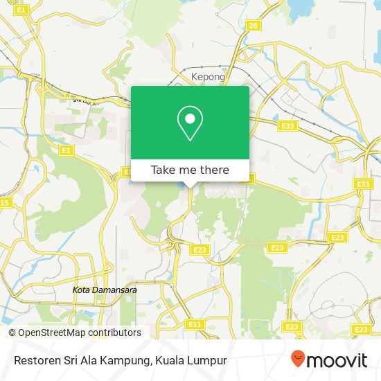 Restoren Sri Ala Kampung map