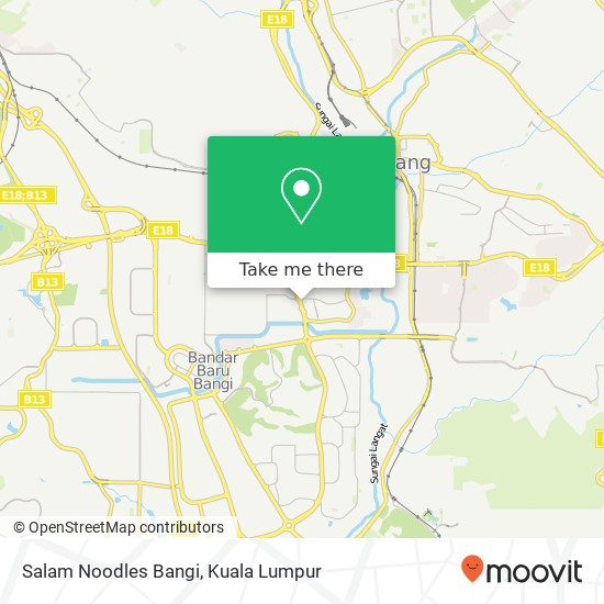 Salam Noodles Bangi map