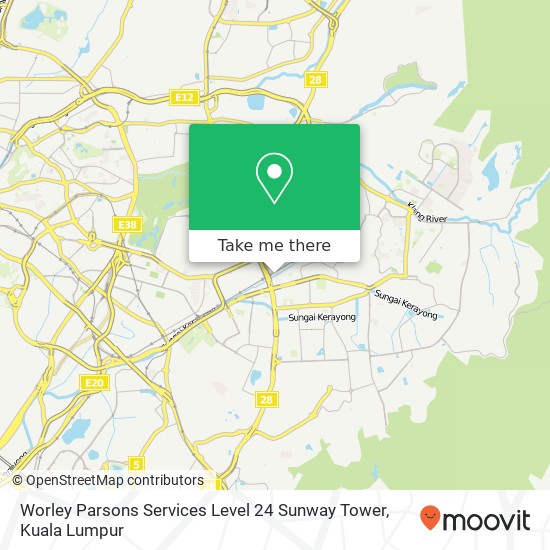 Worley Parsons Services Level 24 Sunway Tower map