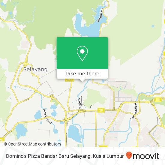 Peta Domino's Pizza Bandar Baru Selayang