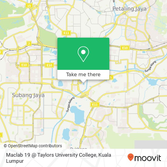 Maclab 19 @ Taylors University College map