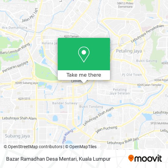 Peta Bazar Ramadhan Desa Mentari