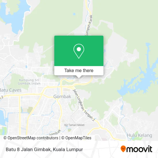 Batu 8 Jalan Gimbak map