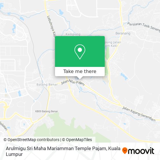 Arulmigu Sri Maha Mariamman Temple Pajam map