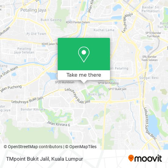 TMpoint Bukit Jalil map