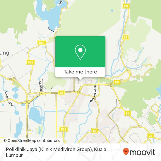 Peta Poliklinik Jaya (Klinik Mediviron Group)