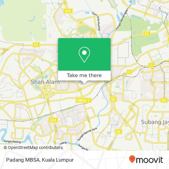 Peta Padang MBSA