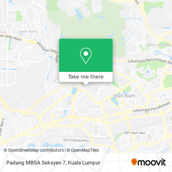 Padang MBSA Seksyen 7 map