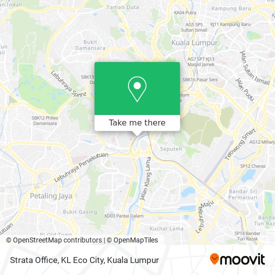 Strata Office, KL Eco City map