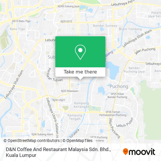 D&N Coffee And Restaurant Malaysia Sdn. Bhd. map