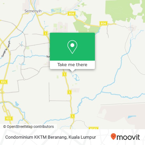 Condominium KKTM Beranang map