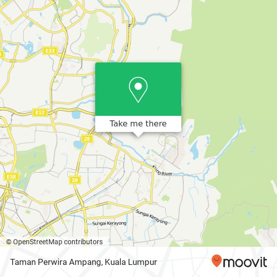 Peta Taman Perwira Ampang