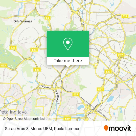 Surau Aras 8, Mercu UEM map