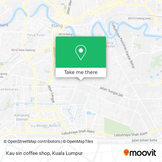 Kau sin coffee shop map