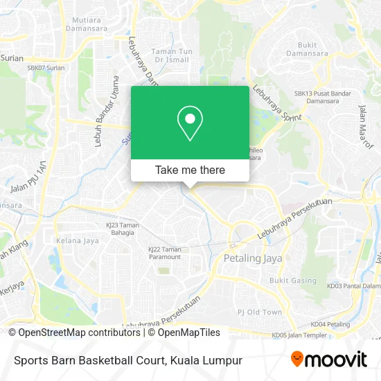 Sports Barn Basketball Court map