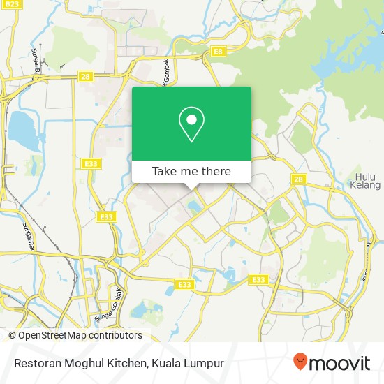 Peta Restoran Moghul Kitchen