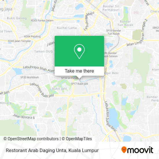 Restorant Arab Daging Unta map