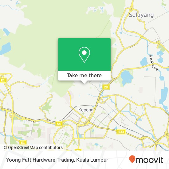 Yoong Fatt Hardware Trading map