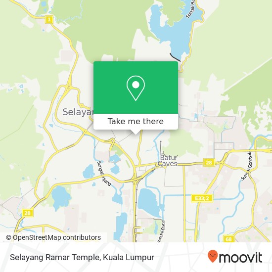 Selayang Ramar Temple map