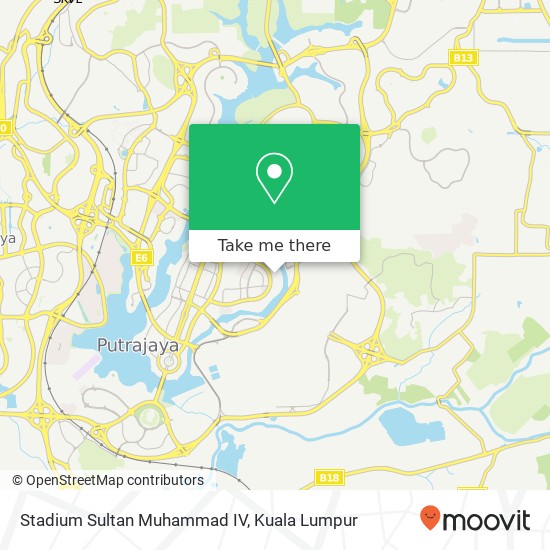 Peta Stadium Sultan Muhammad IV