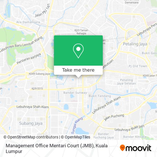 Management Office Mentari Court (JMB) map