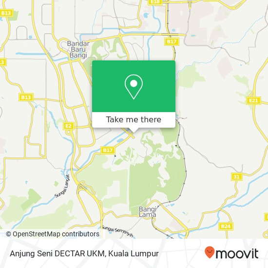 Anjung Seni DECTAR UKM map