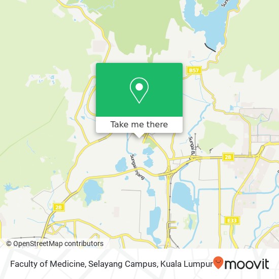 Faculty of Medicine, Selayang Campus map