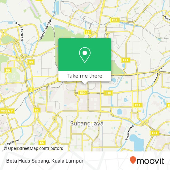 Peta Beta Haus Subang