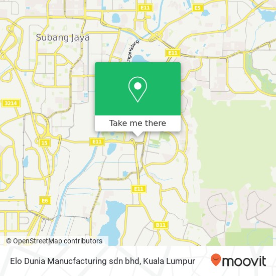 Elo Dunia Manucfacturing sdn bhd map