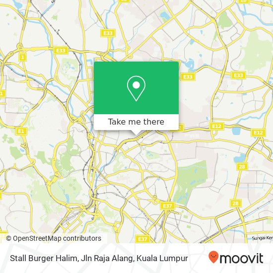Stall Burger Halim, Jln Raja Alang map