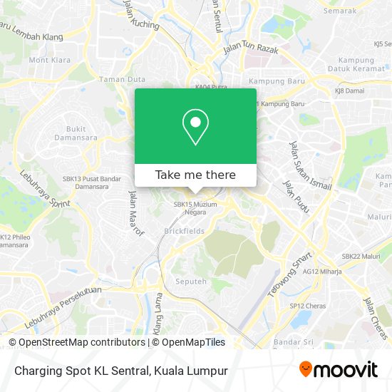 Charging Spot KL Sentral map