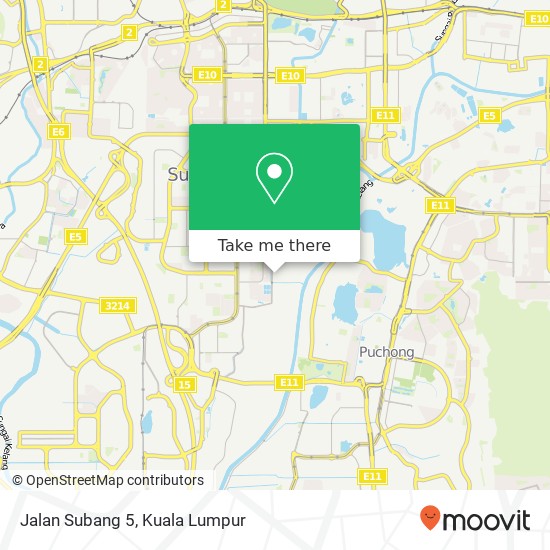 Peta Jalan Subang 5