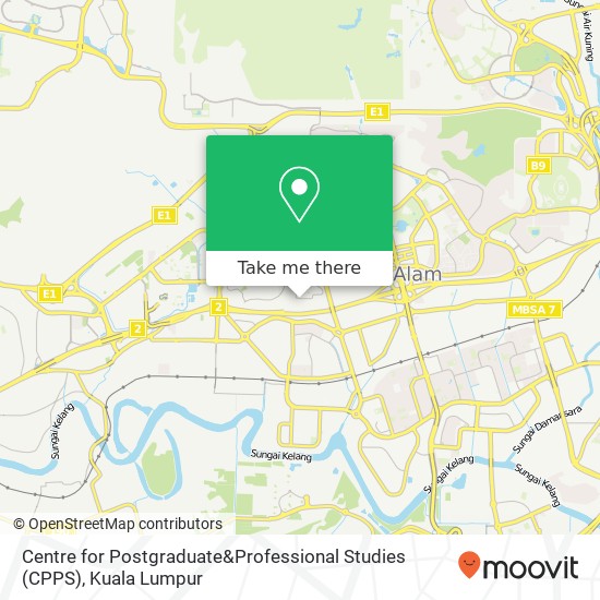 Centre for Postgraduate&Professional Studies (CPPS) map