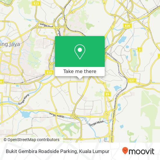 Peta Bukit Gembira Roadside Parking