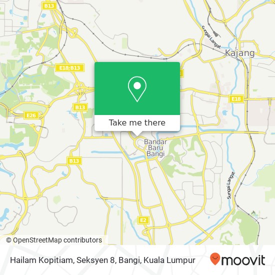 Hailam Kopitiam, Seksyen 8, Bangi map