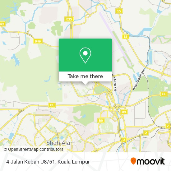 4 Jalan Kubah U8/51 map