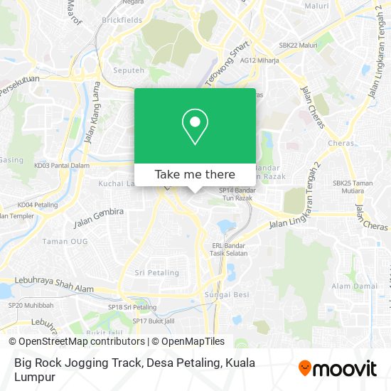 Peta Big Rock Jogging Track, Desa Petaling